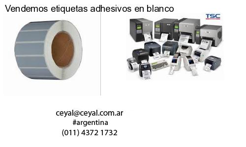 Vendemos etiquetas adhesivos en blanco
