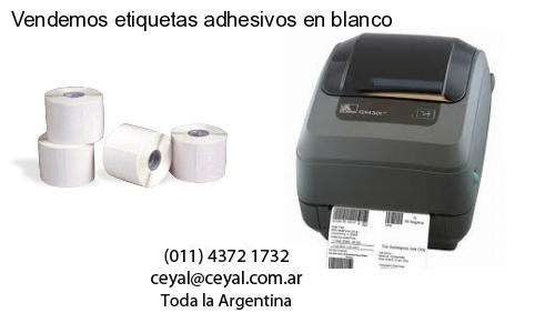 Vendemos etiquetas adhesivos en blanco