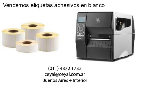 Vendemos etiquetas adhesivos en blanco