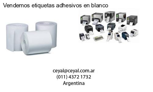 Vendemos etiquetas adhesivos en blanco