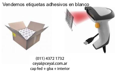 Vendemos etiquetas adhesivos en blanco
