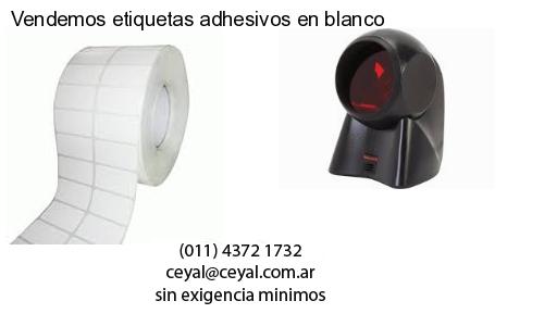 Vendemos etiquetas adhesivos en blanco