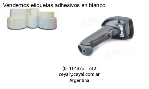 Vendemos etiquetas adhesivos en blanco