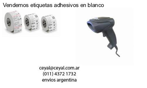 Vendemos etiquetas adhesivos en blanco
