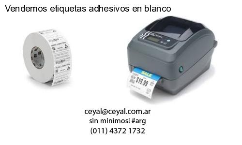 Vendemos etiquetas adhesivos en blanco