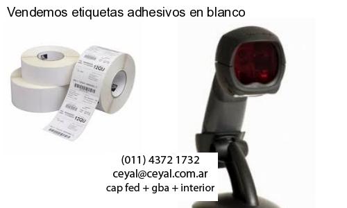 Vendemos etiquetas adhesivos en blanco