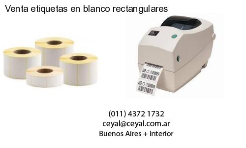 Venta etiquetas en blanco rectangulares
