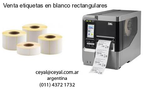 Venta etiquetas en blanco rectangulares