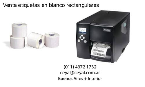 Venta etiquetas en blanco rectangulares
