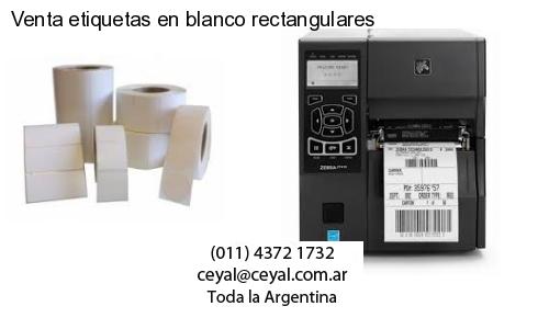 Venta etiquetas en blanco rectangulares
