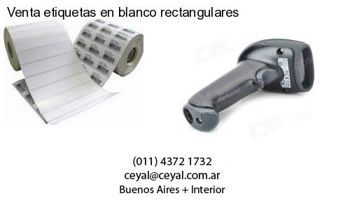 Venta etiquetas en blanco rectangulares