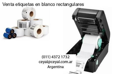 Venta etiquetas en blanco rectangulares