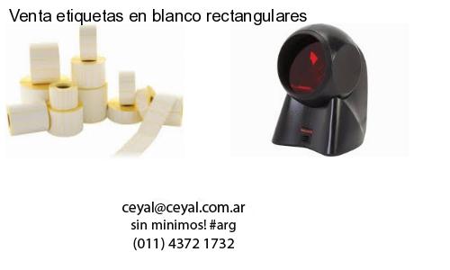 Venta etiquetas en blanco rectangulares