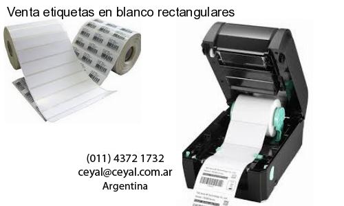 Venta etiquetas en blanco rectangulares