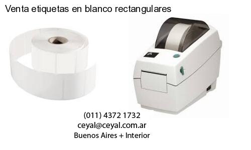 Venta etiquetas en blanco rectangulares