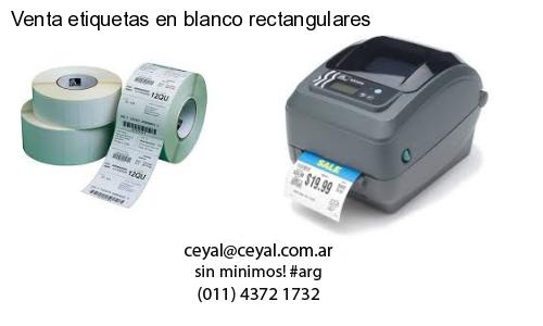 Venta etiquetas en blanco rectangulares