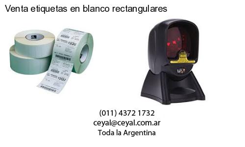 Venta etiquetas en blanco rectangulares