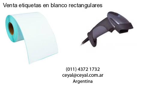 Venta etiquetas en blanco rectangulares
