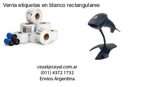 Venta etiquetas en blanco rectangulares