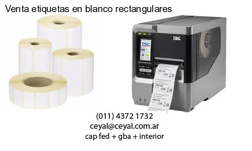 Venta etiquetas en blanco rectangulares
