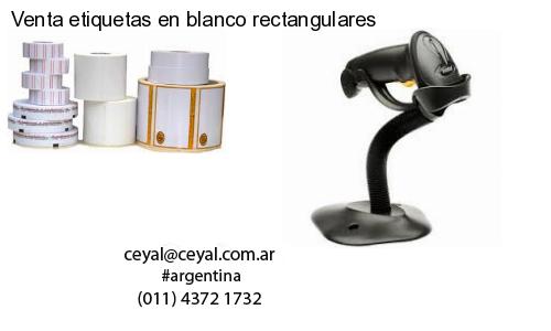 Venta etiquetas en blanco rectangulares