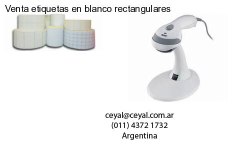 Venta etiquetas en blanco rectangulares