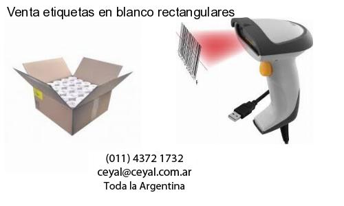 Venta etiquetas en blanco rectangulares