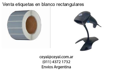 Venta etiquetas en blanco rectangulares