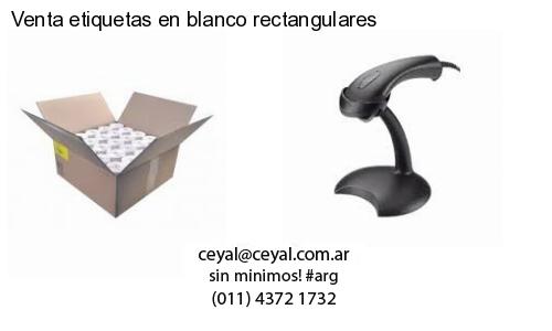 Venta etiquetas en blanco rectangulares