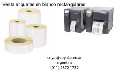 Venta etiquetas en blanco rectangulares