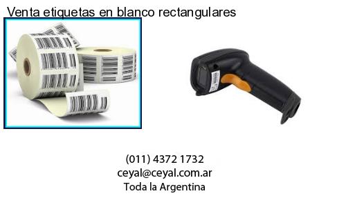 Venta etiquetas en blanco rectangulares