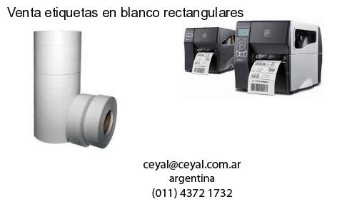Venta etiquetas en blanco rectangulares