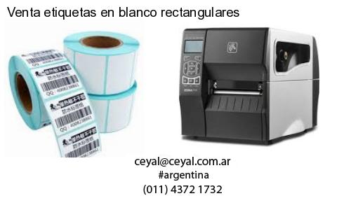 Venta etiquetas en blanco rectangulares