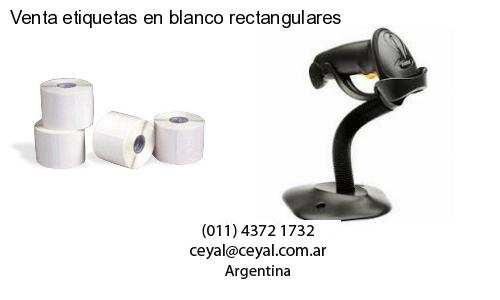 Venta etiquetas en blanco rectangulares