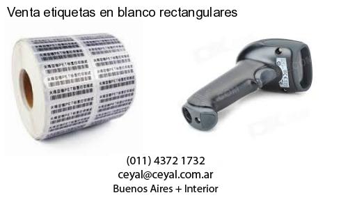 Venta etiquetas en blanco rectangulares