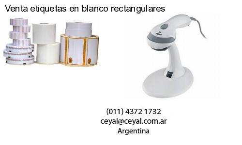 Venta etiquetas en blanco rectangulares
