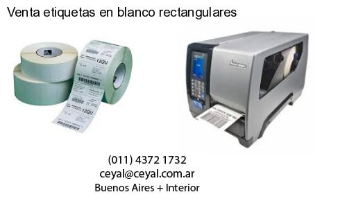 Venta etiquetas en blanco rectangulares