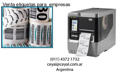 Venta etiquetas para  empresas
