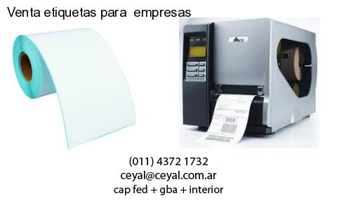 Venta etiquetas para  empresas