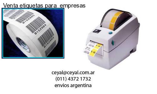 Venta etiquetas para  empresas
