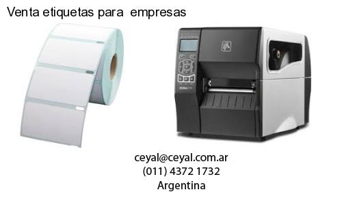 Venta etiquetas para empresas