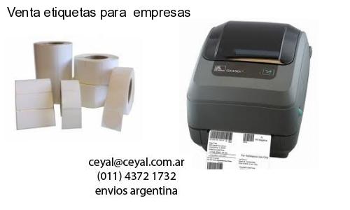 Venta etiquetas para  empresas