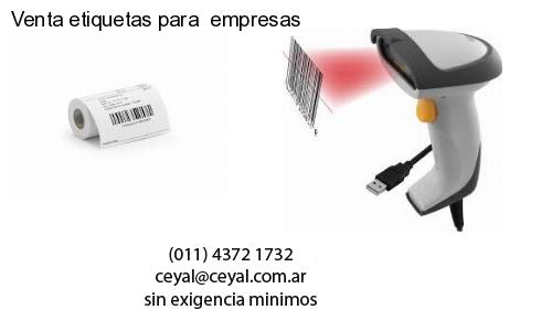 Venta etiquetas para  empresas