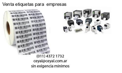 Venta etiquetas para  empresas