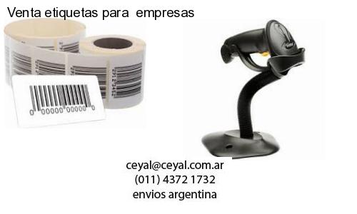 Venta etiquetas para  empresas