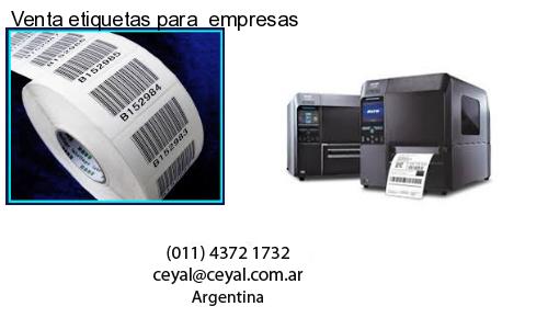 Venta etiquetas para  empresas
