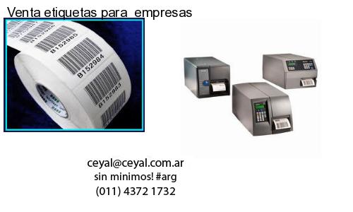 Venta etiquetas para  empresas