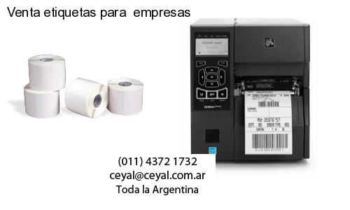 Venta etiquetas para  empresas