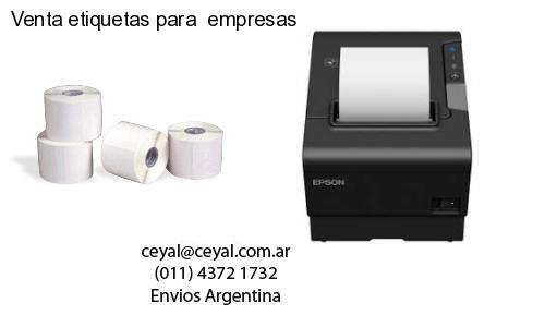 Venta etiquetas para  empresas