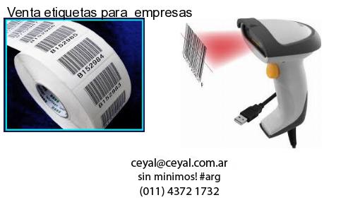 Venta etiquetas para  empresas